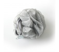 Exfoliating Bath & Shower Body Puff / Buffer (Silver Grey)